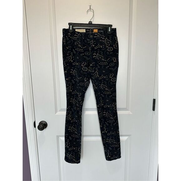 Pilcro Anthropologie Navy Corduroy Serif Pants Size 4 - Picture 1 of 9